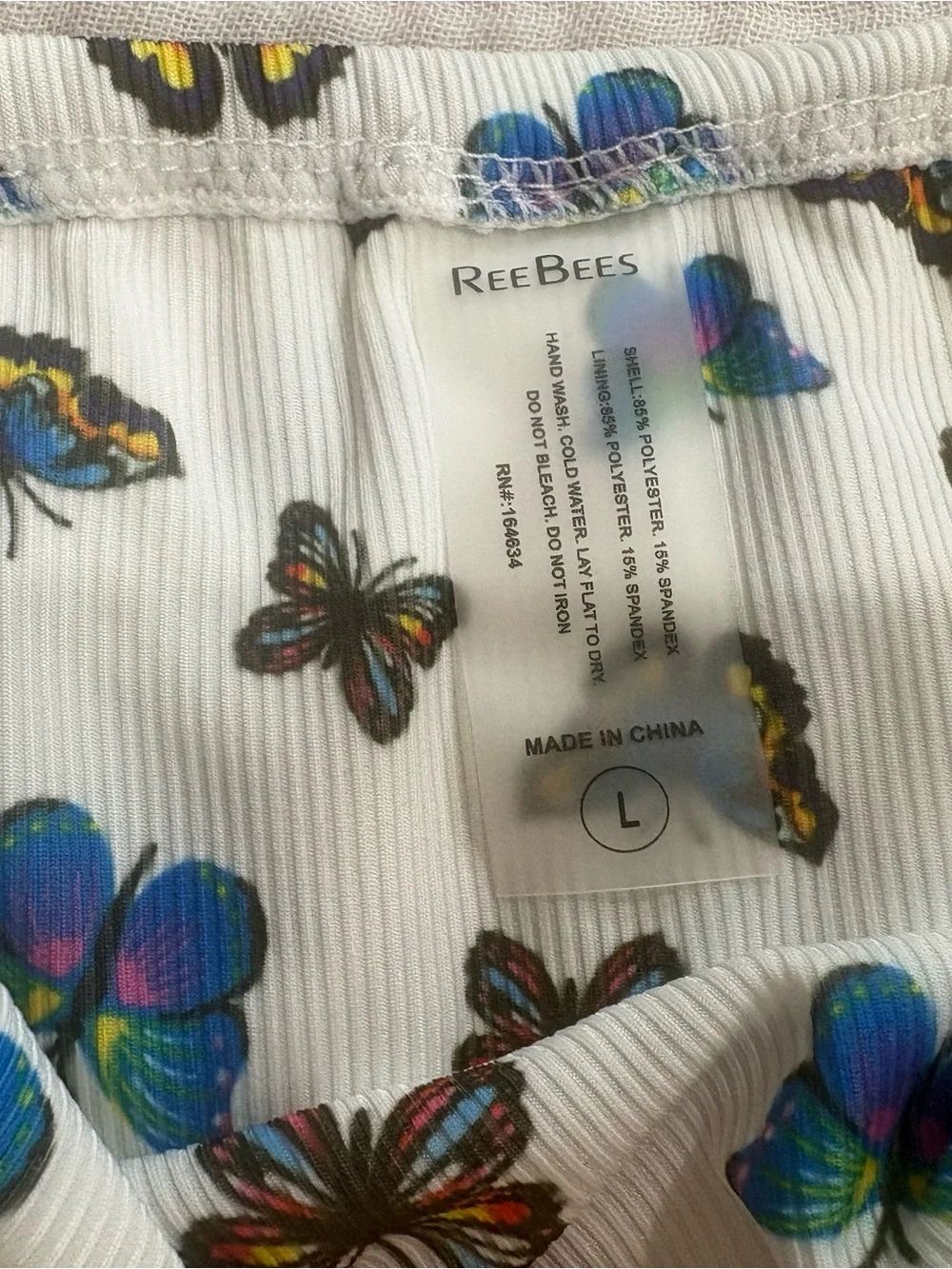 White Butterfly Tie-Side Bikini Bottoms